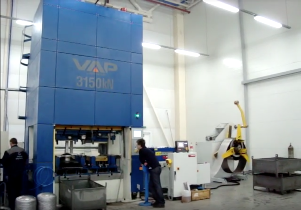 Automatic Production Line Based on 315-Ton Hydraulic H-frame Press