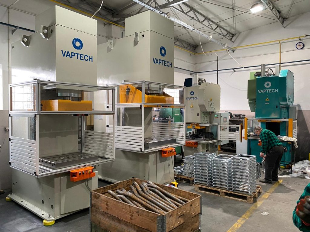 VAPTECH Delivered & Put Into Operation 3 Mechanical and 2 Hydraulic C-Frame Presses